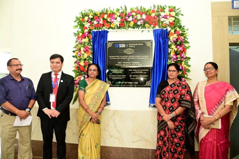 State Bank of India donated Sanitary Pad Vending Machines and Incinerators to Rama Devi Women’s University