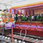 Three new trains flagged off & One new Road Over Bridge dedicated NIELET Deemed to Be University launched