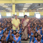 NCW Chairperson Vijaya Rahatkar Visits KISS, Urges Girl Students to Dream Big